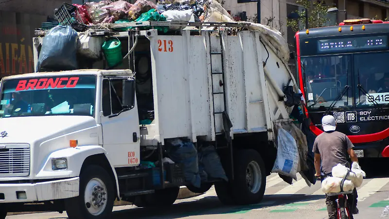 Recolector de Basura en el Centro